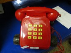 1990S DIRECT LINE PROMOTIONAL CLASSIC RED PHONE ON WHEELS