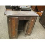 19TH CENTURY CONTINENTAL SIDEBOARD WITH TWO CUPBOARD DOORS WITH BIRCH VENEERED FRONTED DRAWERS (A/F)