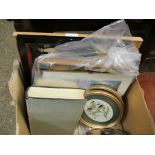 BOX CONTAINING MIXED PICTURES, BOOKS, PRINTS ETC