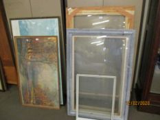 MODERN PICTURE FRAMES, FRAMED PRINTS ETC