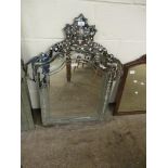 GOOD QUALITY MODERN ETCHED VENETIAN TYPE WALL MIRROR