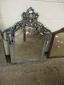 GOOD QUALITY MODERN ETCHED VENETIAN TYPE WALL MIRROR