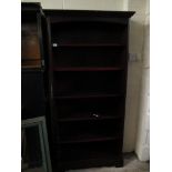 REPRODUCTION MAHOGANY FLOOR STANDING ADJUSTABLE SHELF BOOKCASE