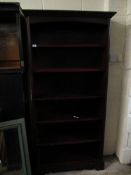 REPRODUCTION MAHOGANY FLOOR STANDING ADJUSTABLE SHELF BOOKCASE