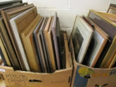 LARGE QUANTITY OF PICTURE FRAMES, PRINTS, ETC