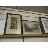 TWO FRAMED WATERCOLOURS