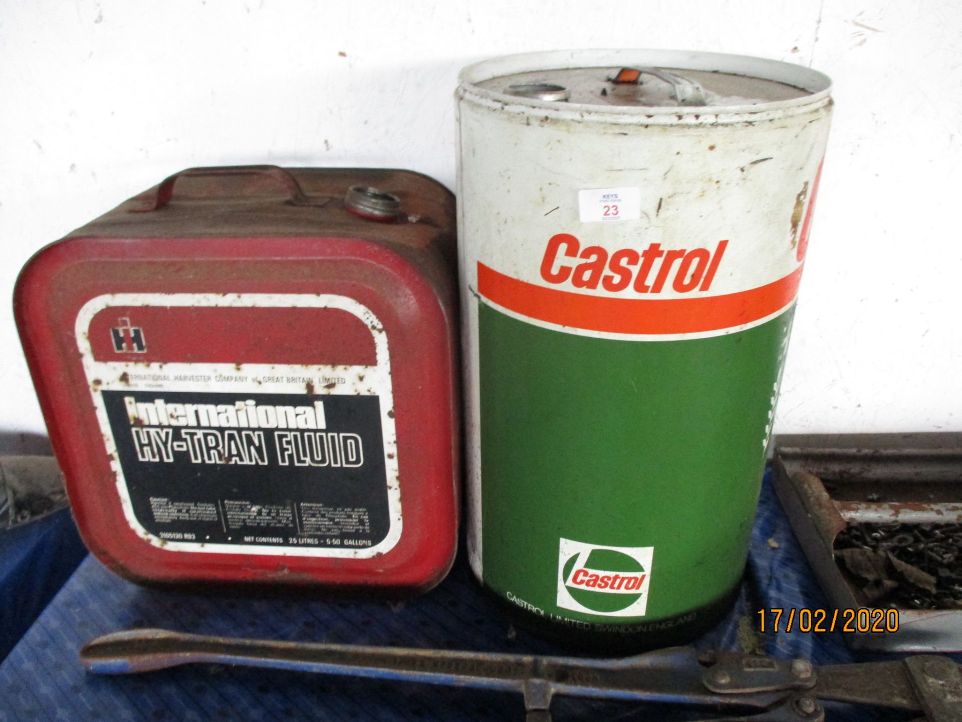 Two Vintage petrol/oil cans