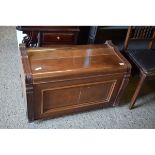 UNUSUAL MAHOGANY CUPBOARD (CONSTRUCTED FROM UPRIGHT PIANO)