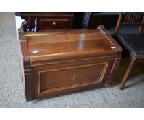 UNUSUAL MAHOGANY CUPBOARD (CONSTRUCTED FROM UPRIGHT PIANO)