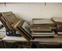 LARGE QUANTITY OF GLAZED PICTURE FRAMES VARYING SIZES
