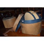 TWO VINTAGE DRUM CASES AND FURTHER DRUM