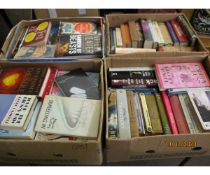 FOUR BOXES OF MIXED BOOKS