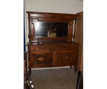 EARLY 20TH CENTURY OAK MIRROR BACK SIDEBOARD