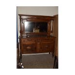 EARLY 20TH CENTURY OAK MIRROR BACK SIDEBOARD