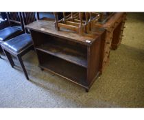 OAK TWO SHELF BOOKCASE