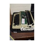 CASE CONTAINING A SILVER REED 1600 CR TYPEWRITER