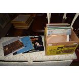 BOX OF VARIOUS CLASSICAL VINYL RECORDS, 78RPM ETC
