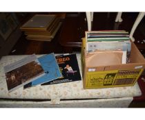 BOX OF VARIOUS CLASSICAL VINYL RECORDS, 78RPM ETC