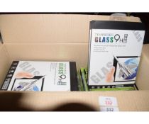 BOX CONTAINING TEMPERED GLASS 9H TABLET PROTECTORS