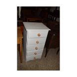 PAINTED FIVE DRAWER CHEST