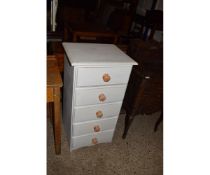 PAINTED FIVE DRAWER CHEST