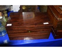 VICTORIAN MAHOGANY WRITING BOX