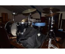 PREMIER/REMO DRUM KIT TOGETHER WITH SABIAN CYMBALS AND STOOL