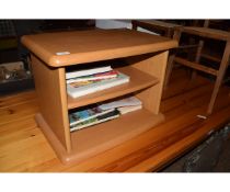 MODERN PINE LOW BOOKCASE