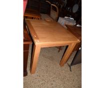 LIGHT OAK DRAW LEAF DINING TABLE