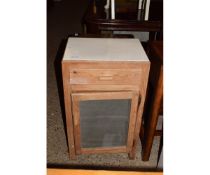 WHITE OAK AND PLY BEDSIDE CABINET