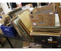 LARGE QUANTITY VARIOUS PICTURE FRAMES, TRAY ETC