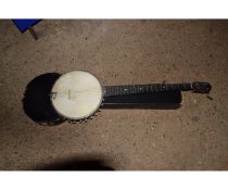 VINTAGE BANJO IN CASE (CASE A/F)