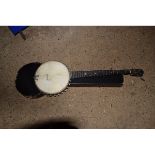 VINTAGE BANJO IN CASE (CASE A/F)