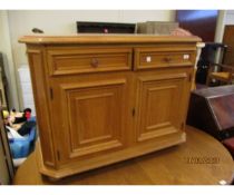 MODERN LIGHT OAK SIDEBOARD