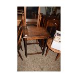 EARLY 20TH CENTURY OAK TWISTED LEG OCCASIONAL TABLE