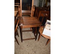 EARLY 20TH CENTURY OAK TWISTED LEG OCCASIONAL TABLE