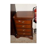 REPRODUCTION STAG FOUR DRAWER NARROW CHEST