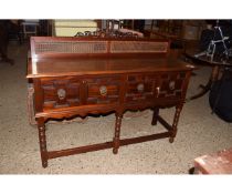 MAHOGANY SIDEBOARD WITH TWO DRAWERS