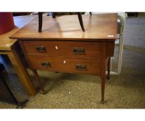 LIGHT OAK TWO DRAWER ARTS & CRAFTS STYLE WASH STAND