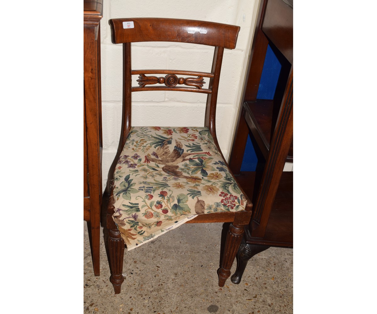 REGENCY PERIOD MAHOGANY DINING CHAIR