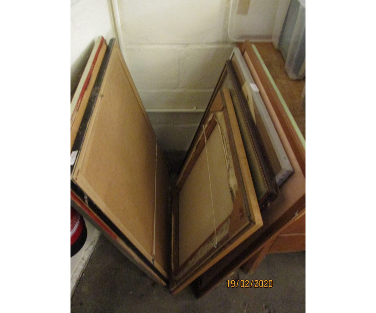 MIXED GLAZED PICTURE FRAMES ETC