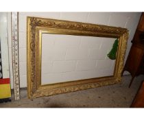 HEAVY LARGE GILDED PICTURE FRAME