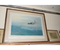 LIMITED EDITION SIGNED PRINT "ENEMY COAST BELOW"