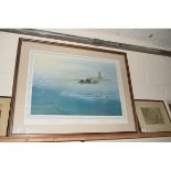 LIMITED EDITION SIGNED PRINT "ENEMY COAST BELOW"