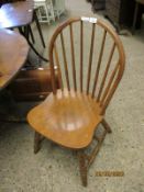 STICK BACK SOLID SEAT KITCHEN CHAIR