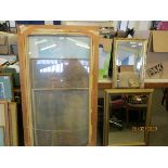 RECTANGULAR GILT FRAMED MIRROR, A GILT FRAMED MIRROR AND ONE OTHER (3)