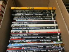 BOX OF MIXED FOOTBALL BOOKS