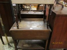 TWO VINTAGE TEA TROLLEYS