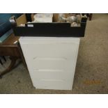 WHITE PAINTED FOUR DRAWER CHEST