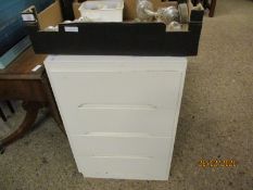 WHITE PAINTED FOUR DRAWER CHEST